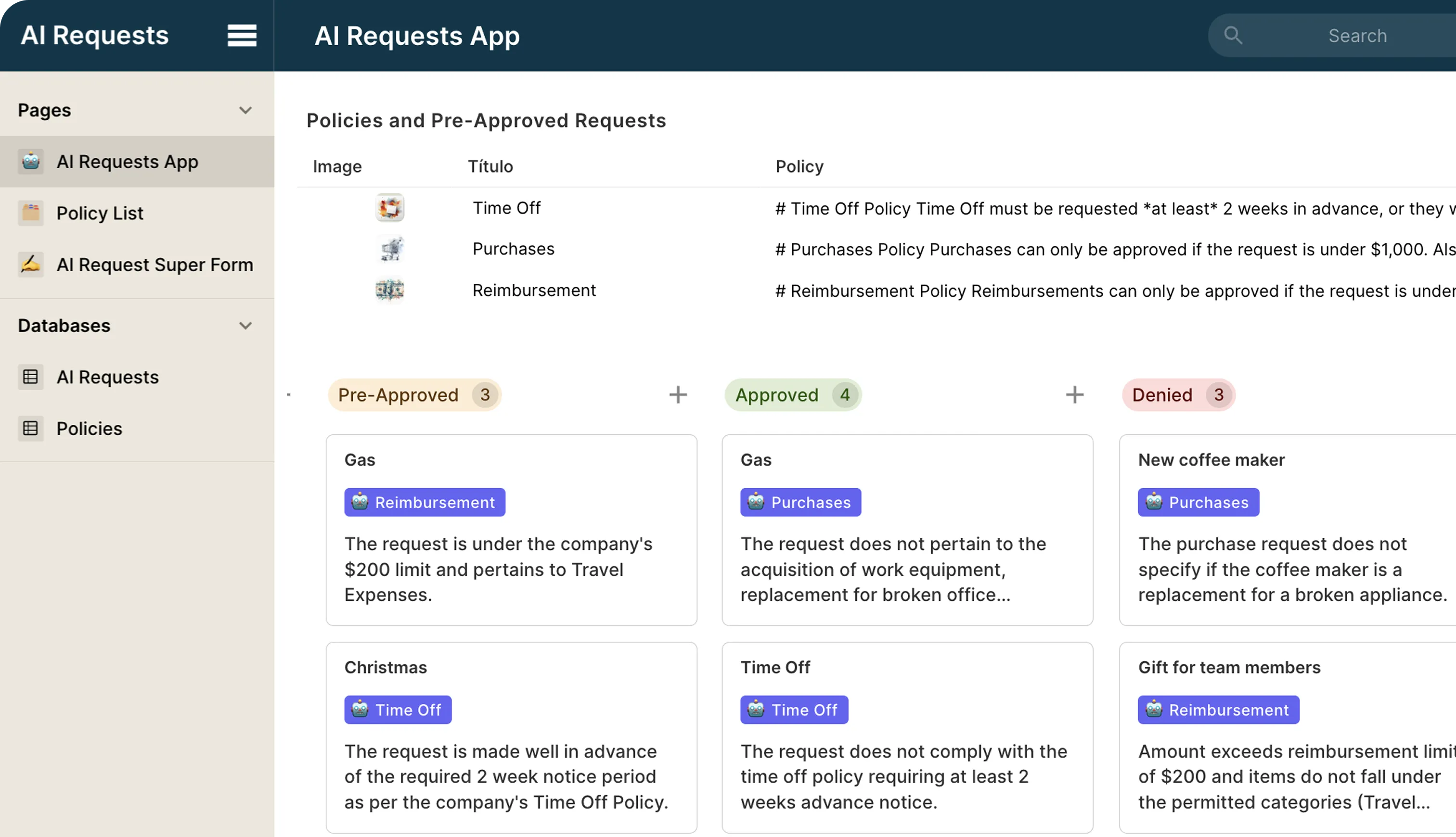 Process Management Interface - Custom Tools for Work