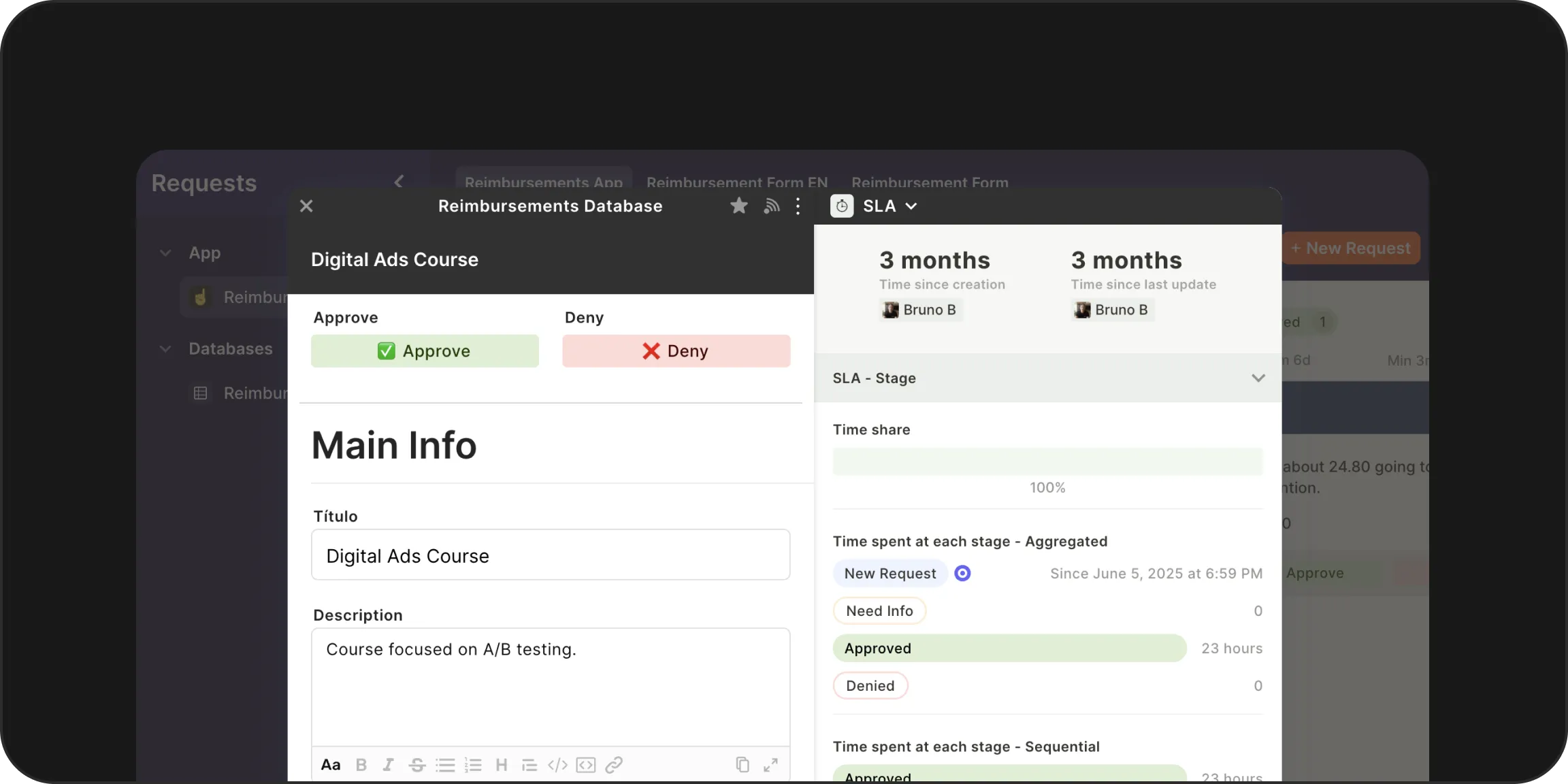 SLA tracking and monitoring in Jestor